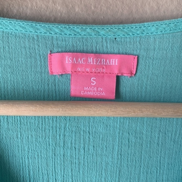 ISAAC MIZRAHI Daisy Gauze Coverup Tunic Top - Picture 4 of 9